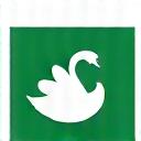 Svanemerket-logo, hvit svane på grønt felt, Nordens offisielle miljømerke